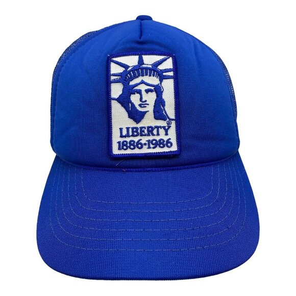 Unbranded Other - Vintage Statue Of Liberty Tracker Hat Cap Embroidered Patch Snapback Mesh Back